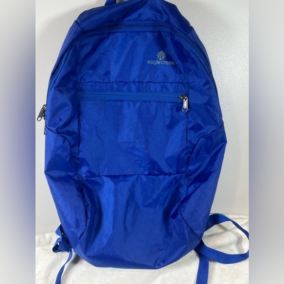 Eagle Creek Lightweight Blue Pack out Hiking Tactical Carry All Backpack Bag - Picture 5 of 7